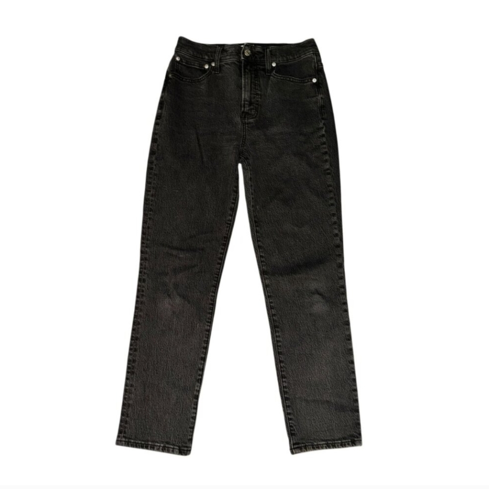 Madewell Perfect Vintage Jean Women's 26 Black Lunar Wash High Rise Tapered Leg